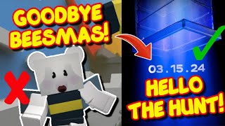 GOODBYE BEESMAS  HELLO THE HUNT BEE SWARM SIMULATOR THEORY [upl. by Korry385]