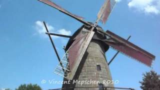 Molen Laar draait Duitsland  Windmühle Laar dreht 140710 [upl. by Ttoile]