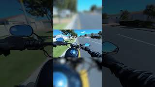 Harley 48 Rear Wheel lock up CLOSE CALL bike harleydavidson closecall [upl. by Bernhard898]