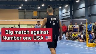 MS A Final Mark Shelley Alcala🇺🇸VS Fajari Yanto🇲🇨 SmashBounce Atlanta Badminton OpenSBABO 2021 [upl. by Fabrice]