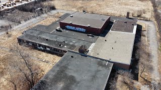 Abandoned Remains Detroit Urban Lutheran School Drone Footage Michigan [upl. by Rutan]