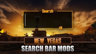 Fallout New Vegas  Search Bar Mods [upl. by Occor]