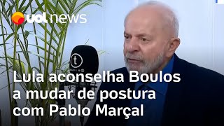 Lula aconselha Boulos a mudar de postura com Pablo Marçal Deixa ele falar o que ele quiser [upl. by Falda]