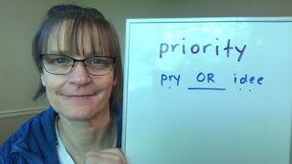 How to Pronounce Priority [upl. by Somisareg]