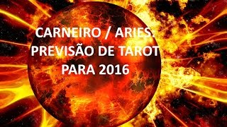 2016 PREVISÃO ANUAL PARA CARNEIRO  ARIES Tarot [upl. by Adnilam]