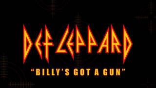 Def Leppard  Billys Got A Gun Lyrics Official Remaster [upl. by Kele479]