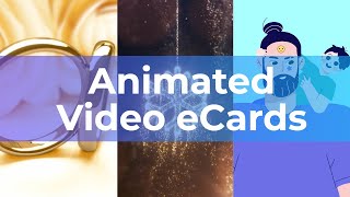 Free Animated Ecards  How to Make an Animated Video Greeting Card in Minutes [upl. by Lamag640]