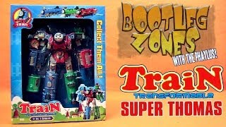 Bootleg Zones Thomas Tank Engine Transformer  Megazord [upl. by Lapotin]