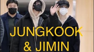 🔴 JIMIN amp·JUNGKOOK BTS “Departure from Gimpo International Airport” will depart for Japan [upl. by Giliane]