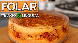 COMO FAZER UM FOLAR DE FRANGO E LINGUIÇA [upl. by Way]