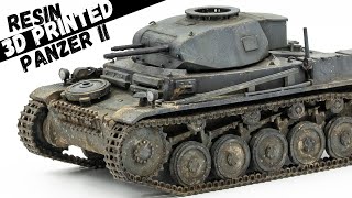 Panzer II 135 Scale Model Tank 3D Printed [upl. by Sanfred780]