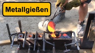 Metallgießen  GießereiSeminar bei TPMetallgestaltung [upl. by Ettenad]