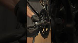 Crankset removal  road bike mechanic service 🔧 bicycle cycling bicycleparts bicyclemechanic [upl. by Dombrowski]