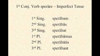 1st Conjugation Verbs in Latin [upl. by Baptlsta]