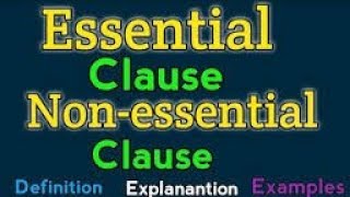 What are Essential and NonEssential Clauses  Defining vs NonDefining Clauses Explained [upl. by Oigres]