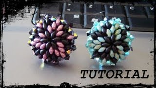 Tutorial Perline Anello quotEosquot con superduo rocaille e bicono swarovski feat Simona Scarp [upl. by Toth]