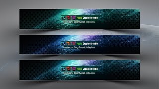 How to Design a Youtube Channel Art  Photoshop Tutorial [upl. by Ramona]