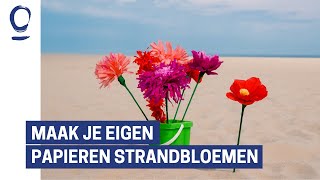 Maak je eigen papieren strandbloem [upl. by Hareenum620]