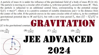 JEEADVANCED2024 PAPER 2 Q 2 A particle of mass m 𝑚 is under the influence of the gravitational fiel [upl. by Lattie]