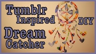 DIY Tumblr Inspired Magazine Dream Catcher [upl. by Faucher386]