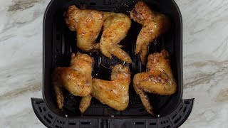 Air Fryer Whole Chicken Wings are so crunchy amp juicy when slathered buttery ranch [upl. by Ellasal]