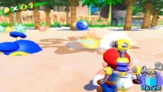 Super Mario Sunshine 100 Walkthrough  Part 20  Gelato Beach 30 Blue Coins Complete Guide [upl. by Narut]