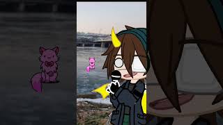 A cat walks on the frozen han river ft KedicikMilkoo NOT ORIGINAL capcut gacha shorts [upl. by Ponzo]