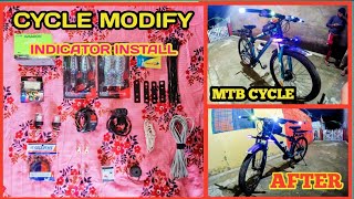 cycle modify cycle Mein indicator Kaise lagaen how to mtb cycle cycle modify kaise karen [upl. by Pare]