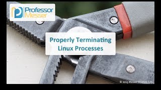 Properly Terminating Linux Processes  CompTIA Linux LX0101 LPIC1 1013 [upl. by Jadda156]