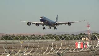 RARE Las Vegas Sands Corp A340541VPBMS arrives at Las Vegas [upl. by Alphonso]