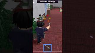 Playing aim trainer mm2 but 5v5 [upl. by Neelyhtak30]