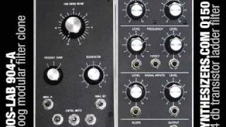 MosLab 904A vs Synthesizerscom Q150  a filter comparison [upl. by Nitsrik]