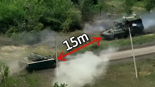 Incredible Close Range Battle Between Bradley And BTR82A [upl. by Essex70]