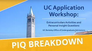 UC Berkeley PIQ Workshop [upl. by Jessy]