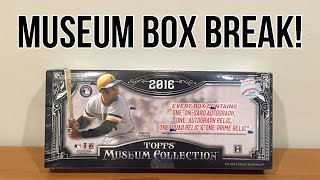 2016 Topps Museum Collection Baseball Box Break [upl. by Yasnil]