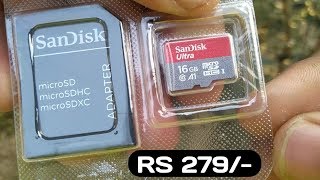 SanDisk Ultra 16GB Memory Card Unboxing amp Full Review [upl. by Major]