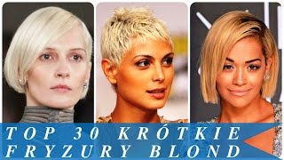 Top 30 krótkie fryzury blond [upl. by Cott]