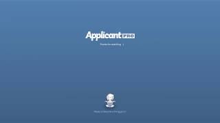 Welcome to ApplicantPro [upl. by Aleen]