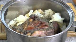 How to cook Ham hocks rice and beans Microdac style [upl. by Esineg135]