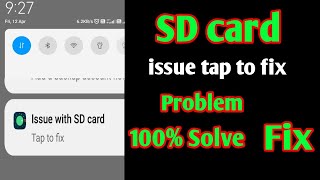 how to fix Issue with sd Card  Solve issue with sd card tap to fix without format  sd card problem [upl. by Stryker]