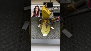 LEAF ENGRAVING MACHINE leaves carving laser leaf fineart leafprinting engravingmachine [upl. by Enelaehs]