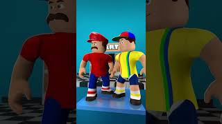 Johnny Plays Squid Games  GLASS BRIDGE in Roblox roblox funny gaming [upl. by Atinar393]