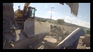 Betonbrechen mit KleemannCat 319DCat 950H u Cat 308D [upl. by Annaj]