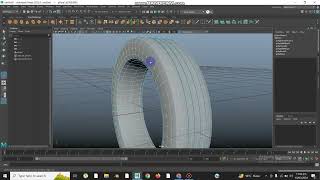 How to make tyre in maya  Making tyre in Autodesk maya 2024 [upl. by Irrej]