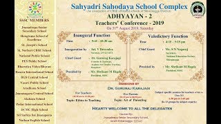 Adhyayan2 Annual Teachers Conference2019 Topic Ethics in Teaching by Dr Gururaj Karajagi [upl. by Asen]