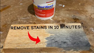 Remove stains from wood in minutes [upl. by Ain944]