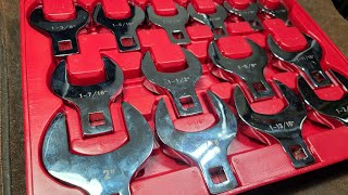 Amazons HeavyDuty Budget 12quot Large Size Jumbo Crows Foot Wrench Set Review [upl. by Allets]