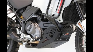 Skid Plate  Sabot DUCATI DESERT X  Hepco amp Becker Crash bars combo [upl. by Enial]