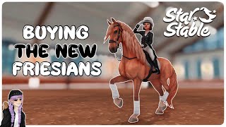 BUYING THE NEW FRIESIANS  NEW quotBATTLEPASSquot🤍✨ Star Stable Online [upl. by Madlen379]