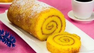 Une recette très réussie de gâteau roulé  doux fin et facile à rouler   SavoureuxTV [upl. by Portland]